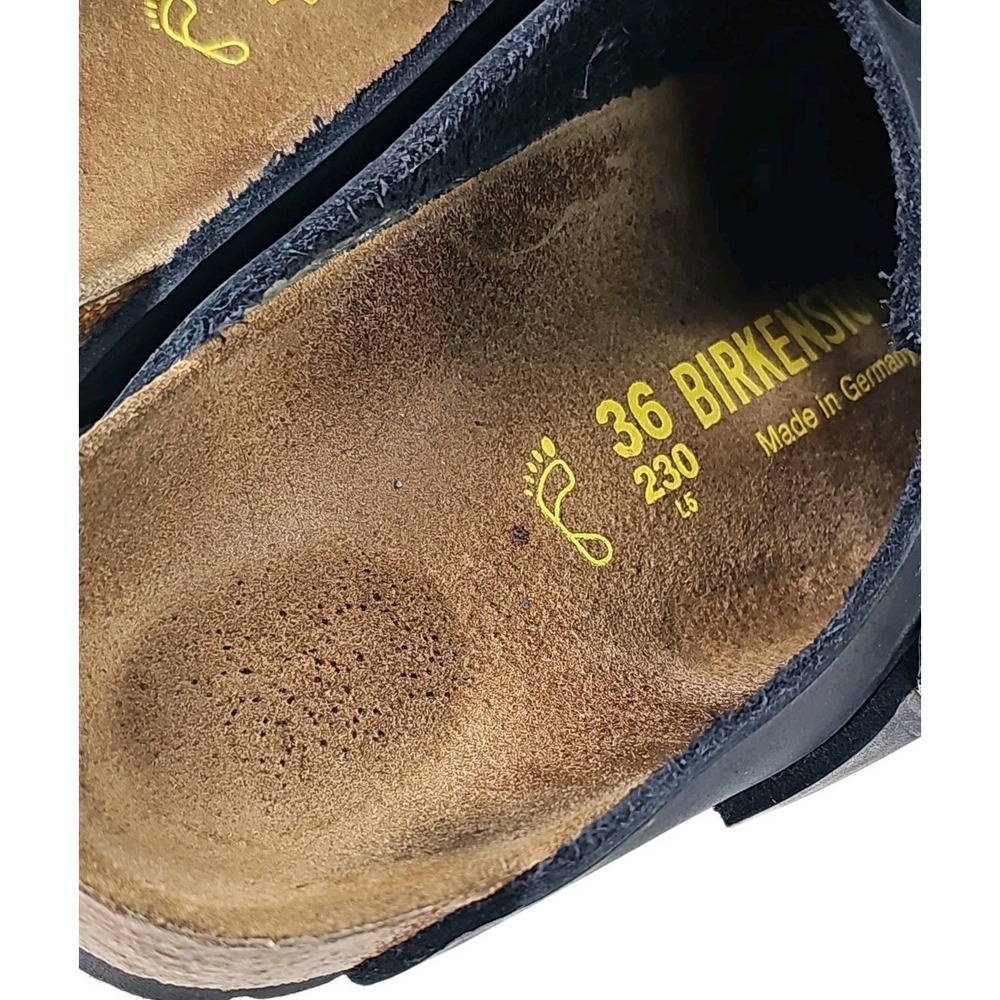 Birkenstock Boston Oiled Leather Clogs, Black, Size 36 - Picture 3 of 9